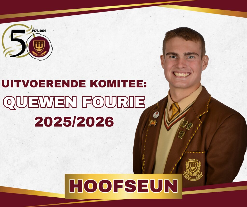 Quewen Fourie Wesvalia Hoofseun 202526